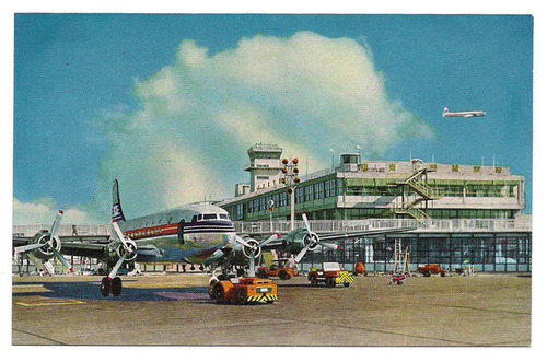 Postal Vintage Japon Aeropuerto Avion Tokyo 445 B3