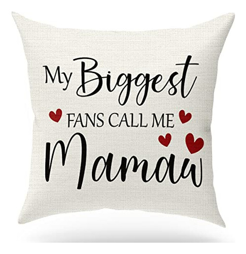 Funda De Cojín My Biggest Fans Call Me Mamaw, Gif