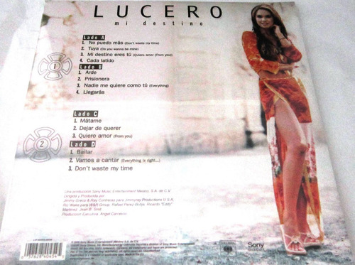 Lucero - Mi Destino Nuevo Cerrado Importado Eu Lp