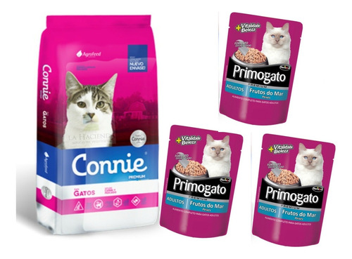 Connie Gato 22k Con 3 Sachet Con Envio Gratis