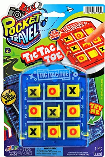 Ja-ru Portátil Tic Tac Toe (1 Pack) Juegos De Mini 75cqv