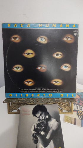 Lp Gilberto Gil 1984 Raça Humana. Capa E Disco G - Estandar (Usado)