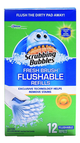 Scrubbing Bubbles Fresh Brush - Recambio Desechable De 12 U.