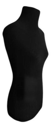 Maniqui Busto Forrado Talle 42 Al 48 Sin Base Negro 44