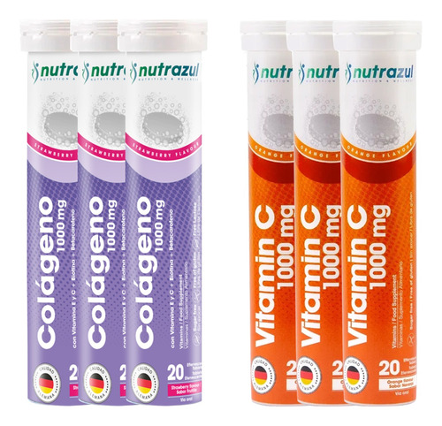 Colágeno Hidrolizado 1000 Mg(3) + Vit C 1000 Mg (3) - 6u.