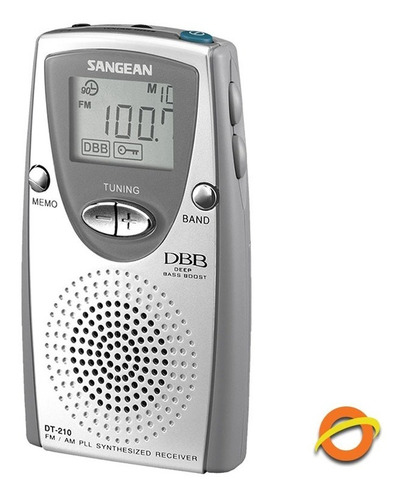 Radio Portatil Digital Am Fm Sangean Dt-210 Con Parlante
