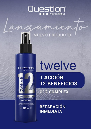 Tratamiento Capilar Twelve Sin Enjuague X 8