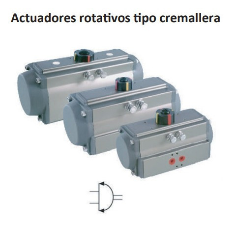 Actuadores Rotativos Tipo Cremallera At-063d   1/4    