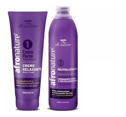 Kit Relaxante + Neutralizante Afro Nature