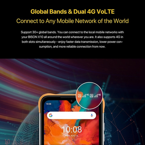 Umidigi Bison X10 | Celular Resistente Red Internet 4g