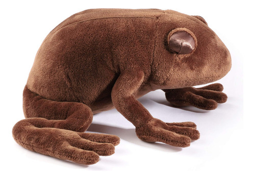 Peluche Noble Collection Rana Chocolate Azul Rey/Marrón/Dorado