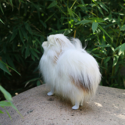 Simulación De Perro Pomerania Modelo Juguetes De Peluche