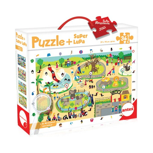 Puzzles + Super Lupa 36 Piezas Antex 3033