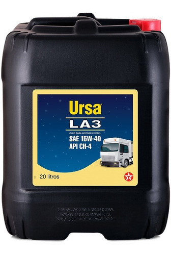 Imagem 1 de 2 de Óleo De Motor Ursa La-3 15w40 Cg-4 Mineral Texaco 20 Litros