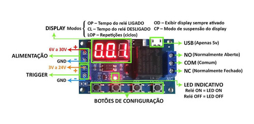 Relé Temporizador Digital Ajustável Timer P/ Chocadeira Ovos