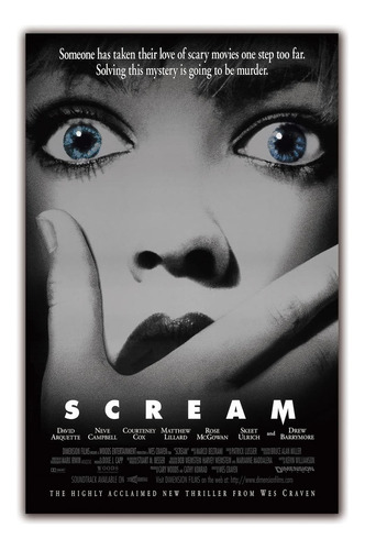 Scream - 1996 - Póster De Película 11x17 (28x43 Cm) Impresió