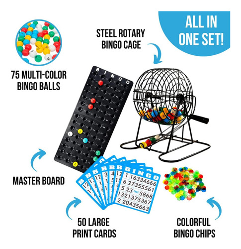 Set De Juego De Bingo Regal Bingo Deluxe Para Adultos Y N...