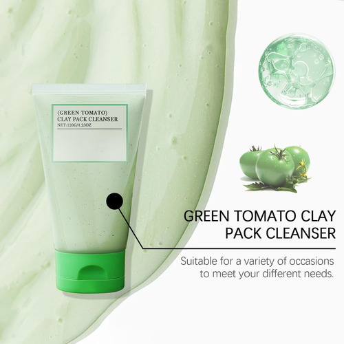 Mascarilla Limpiadora Facial Con Tomate Verde Yilest