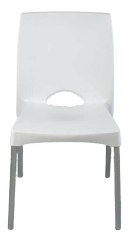 Silla de comedor Garden Life Boston, estructura color blanco, 4 unidades