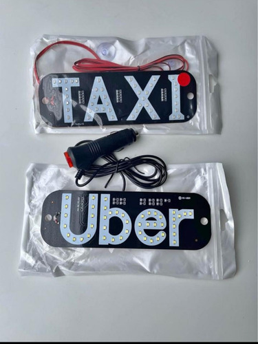 Taxi Uber Letrero