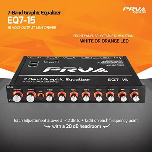 Prv Audio Eq7-15 Ecualizador Gráfico De 7 Bandas Salida De N