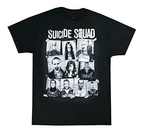 Dc Comics Suicide Squad Group Cork Board Adult T-shirt