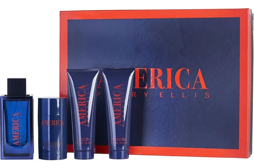 Perry Ellis America Set, Perfume 100ml, Gel, Desodorante, Us