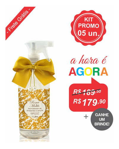 Kit Aromatizador Premium 1 Litro (5un.)