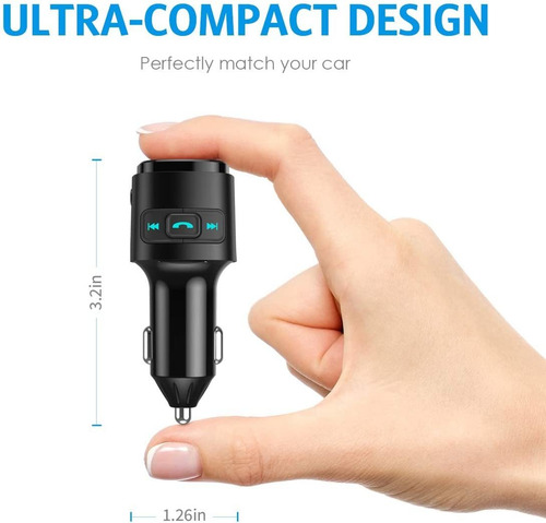 Transmisor Fm Receptor Bluetooth Audio Auto Bc41 Criacr