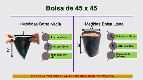 Bolsa Para Vivero Sembrar Plantar Trasplantar