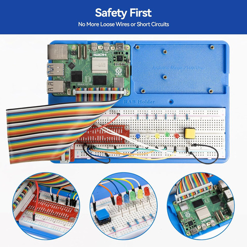Sunfounder Rab Holder Breadboard Kit Para Raspberry Pi Compa
