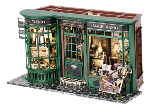 Diy Wooden Miniature Dollhouse Set Home Decor Diy Craft Mini