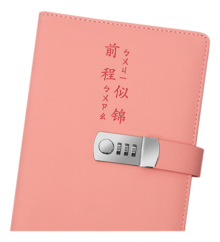 Diario Con Candado,, Cuaderno Con Diario Bloqueado Para Rosa