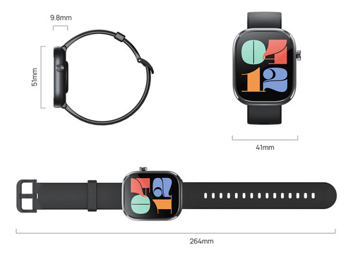 Relógio Smartwatch Mibro C4 Xpaw021 Tela 2.01 Bluetooth Branco Branco