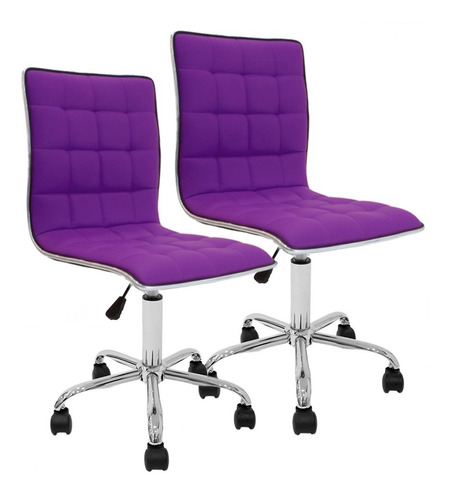 Silla Oficina Escritorio Pc X2 Newmo Ruedas Asiento Colores