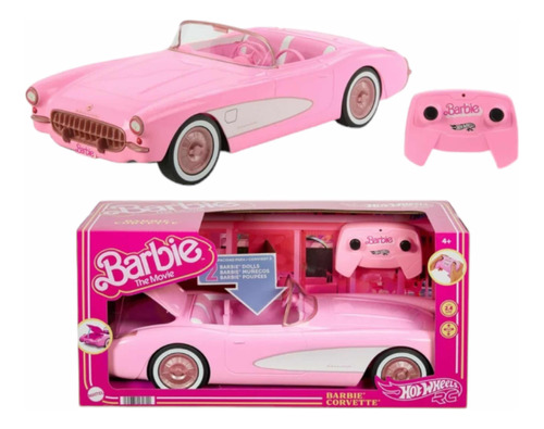 Barbie Corvette Auto Control Remoto Hot Wheels Edición 1956