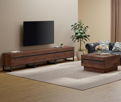 Wampat Moderno Soporte De Tv Y Mesa Auxiliar Centro De