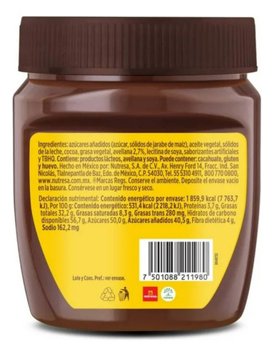 3 Tarros Cremino Untable Avellana 350g