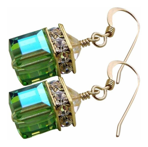 Comelyjewel Moda Mujer Pendientes, Colgante Cubico De Imita