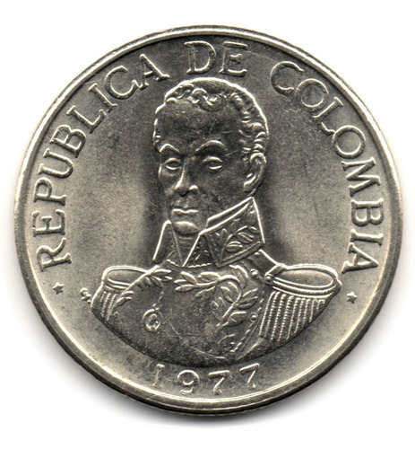 1 Peso 1977 Sin Circular