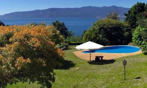 Imagen 1 de 12 de A 5 Km De Pucón, Casa Con Fabulosa Vista Al Lago Y Piscina.