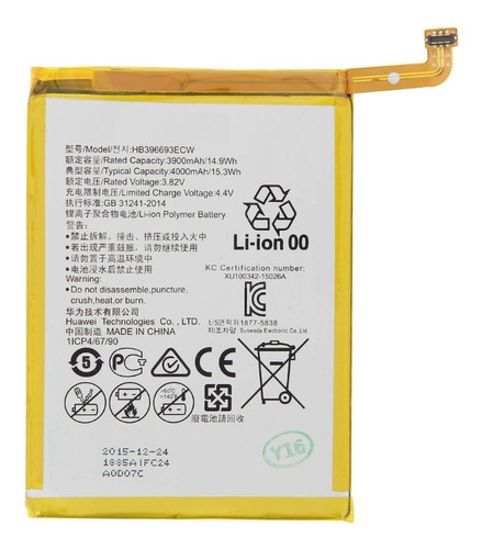 Pila Bateria Hb396693ecw 4000mah Para Huawei Mate 8 E/g