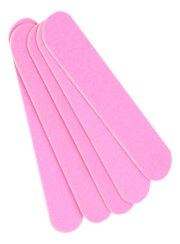 Lima De Uñas Rosa De Doble Cara, 100 Unidades, Pulidora Y Pu