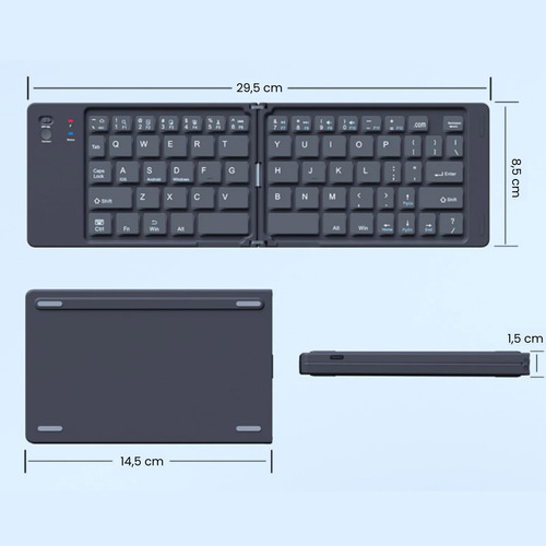 Magic Keyboard Bluetooth Teclado Magico Dobravel Universal