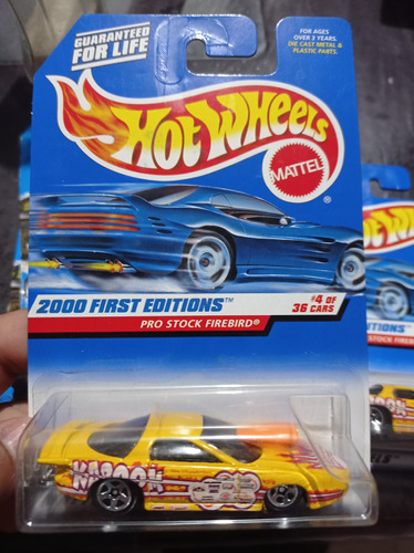 Hot Wheels 2000 Pro Stock Firebird Amarillo First Edition  1