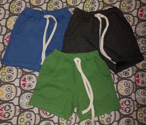 Tres Shorts Grisino Talle 3 A 4 Años