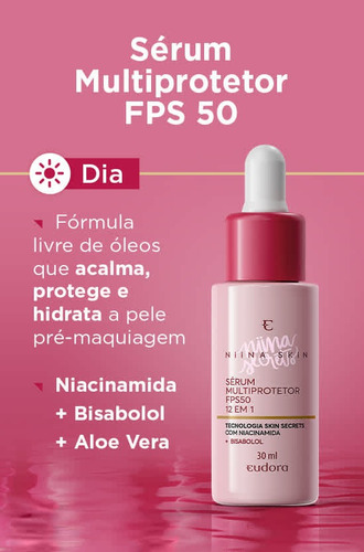 Imagem 3 de 4 de Kit Cuidados Faciais Niina Skin Secrets Tratamento Diurno
