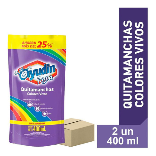 Quitamanchas Ayudin Colores Vivos Doypack 2 Un X 400 Ml