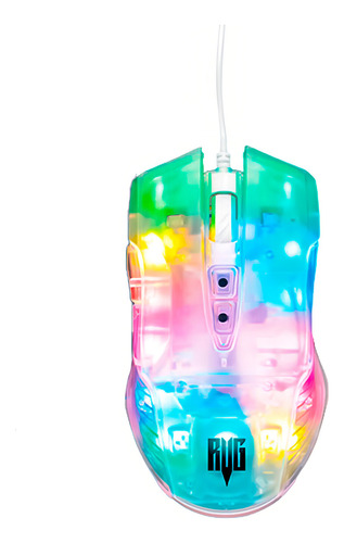 Mouse Gamer Com Design Transparente E Rgb Revenger Mo-Tgr003