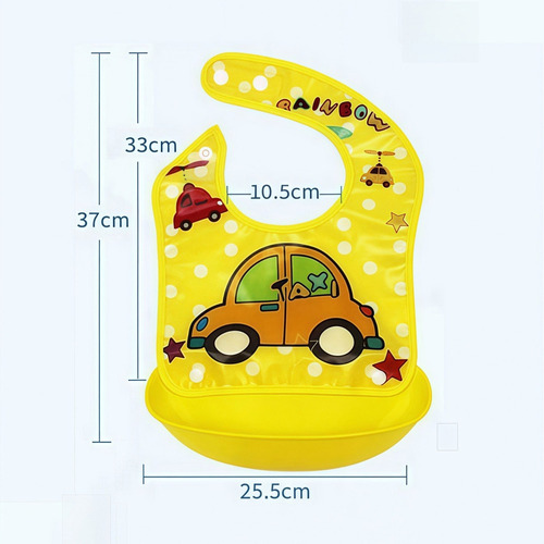 8 Unidades De Bonitos Baberos A Presión Para Niños